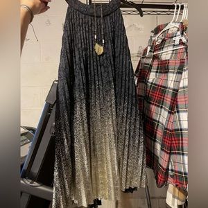 Dillard’s navy/gold dress